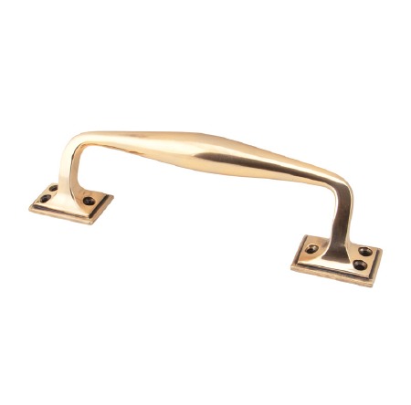 From The Anvil Art Deco Pull Handle Small Polished Bronze