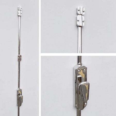 Art Deco Vertical Espagnolette Bolt Polished Nickel - Broughtons ...