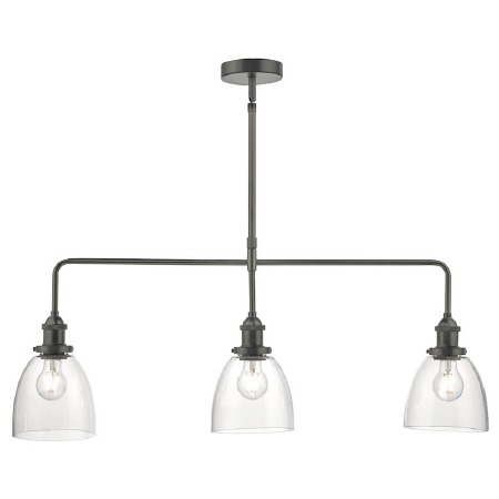 Arvin 3 Light Bar Pendant Antique Chrome
