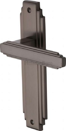 Heritage Astoria Latch Door Handles AST5910 Matt Bronze