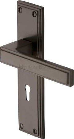 Heritage Atlantis Door Lock Handles ATL5700 Matt Bronze