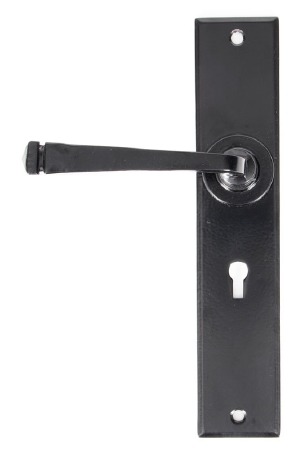 From The Anvil Avon Large Door Lock Handles Black