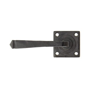 From The Anvil Avon Square Rose Door Handles External Beeswax Sprung