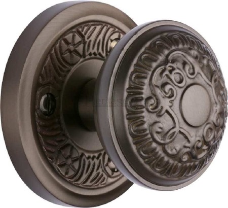 Heritage Aydon Mortice Knobs AYD1324 Matt Bronze