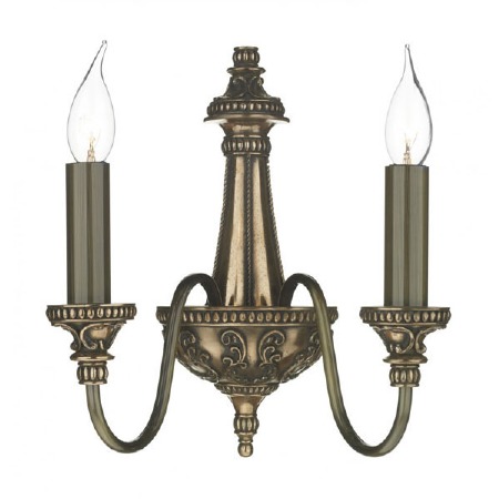 David Hunt Bailey Double Wall Light Rich Bronze