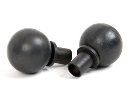 From The Anvil Ball Curtain Finial Beeswax
