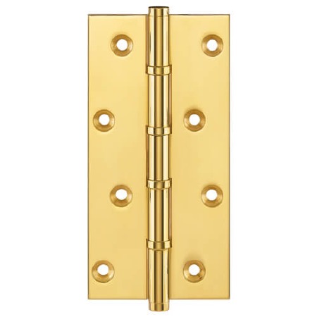 Ball Race Hinges 1580 152.4x75mm Polished Brass Unlacquered