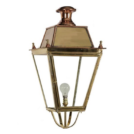 Balmoral Large Lamp Post Head to suit 3" dia. Polished Brass