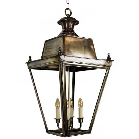 Balmoral Lantern Extra Large - Renovated Brass