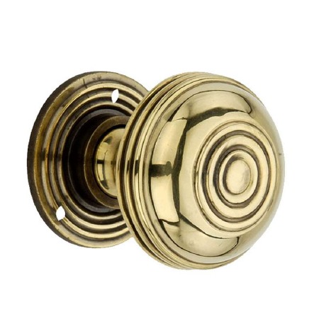 Banbury Mortice/Rim Door Knobs 50mm Renovated Brass