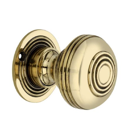 Banbury Mortice/Rim Door Knobs 60mm Renovated Brass