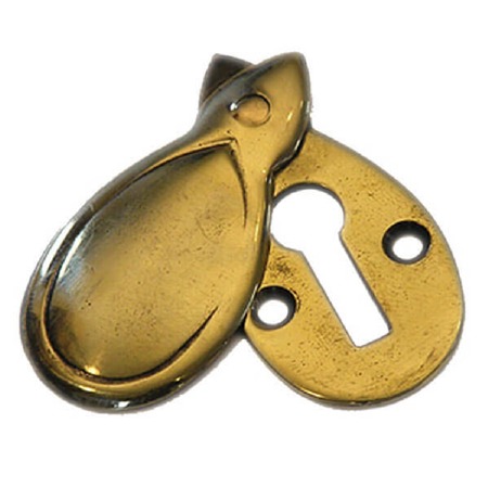 Bank Covered Escutcheon Renovated Brass