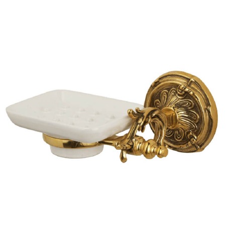 Barocco Soap Dish Polished Brass