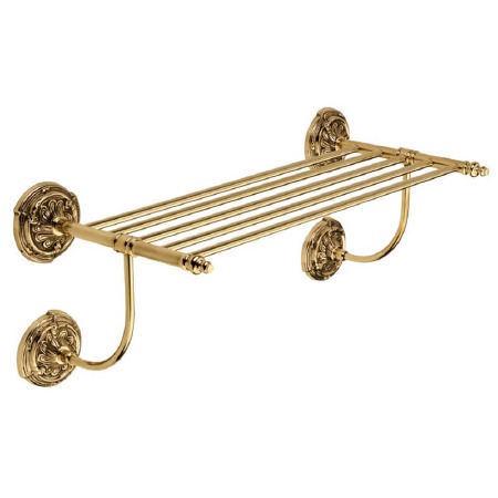 Barocco Towel Rack Polished Brass