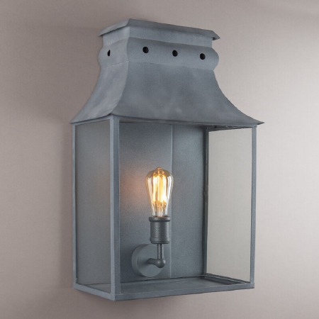 Bath Wall Lantern Large Zinc