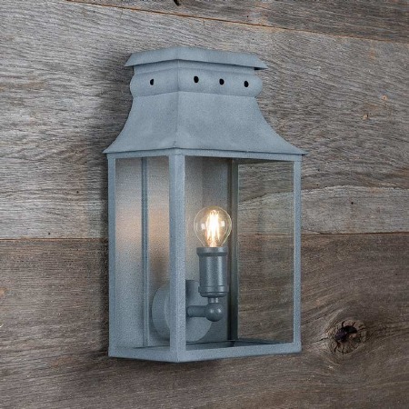 Bath Wall Lantern Small Zinc