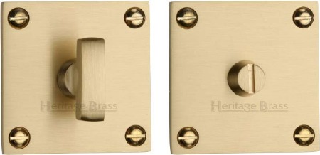 Heritage BAU1555 Bathroom Thumb Turn & Release Satin Brass Lacquered