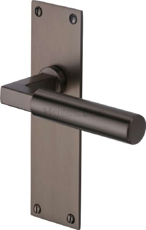 Heritage Bauhaus Latch Door Handles BAU7310 Matt Bronze