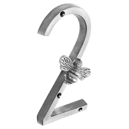Bee Numeral 2 Pewter