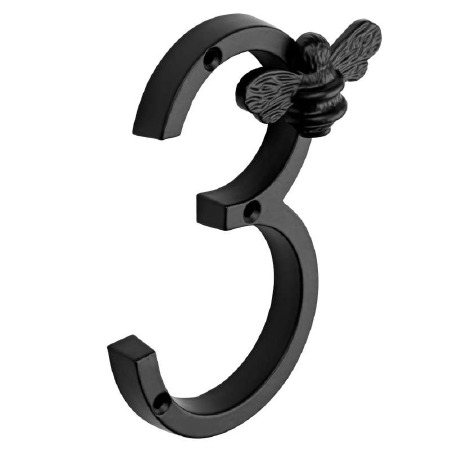 Bee Numeral 3 Black