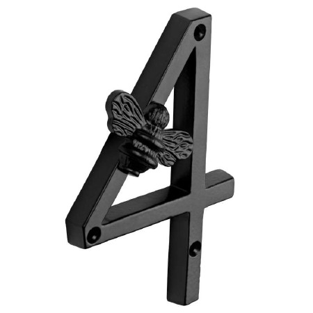 Bee Numeral 4 Black
