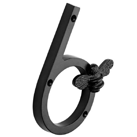 Bee Numeral 6 Black