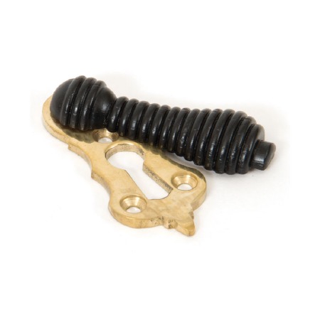 From The Anvil Beehive Covered Escutcheon Brass & Ebony