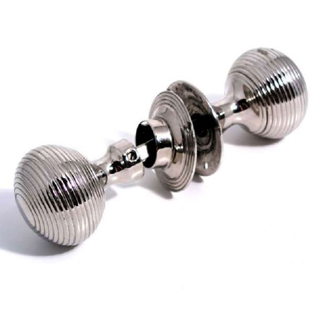 Beehive Door Knobs Polished Nickel