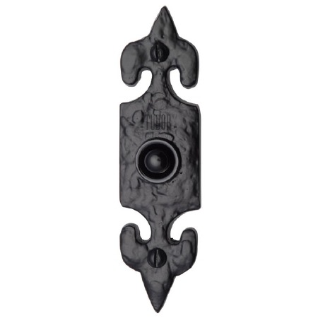 Heritage Tudor Bell Push TC345 Black Ironwork