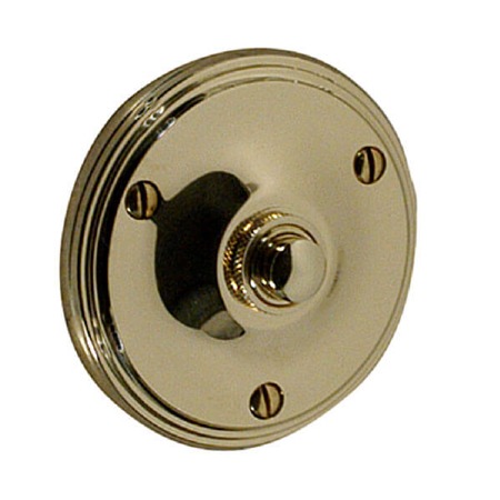 Victorian Constable 632 Door Bell Push Polished Brass Unlacquered