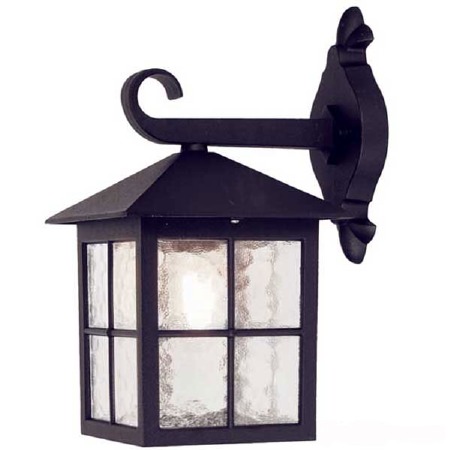 Elstead Winchester Outdoor Wall Light Lantern Black