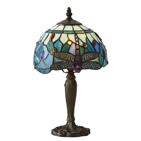 Interiors 1900 Blue Dragonfly Intermediate Tiffany Table Lamp