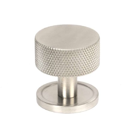 From The Anvil Brompton Cabinet Knob Plain Rose 32mm Satin Stainless Steel