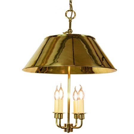 Broughton Pendant Ceiling Light Polished Brass Unlacquered