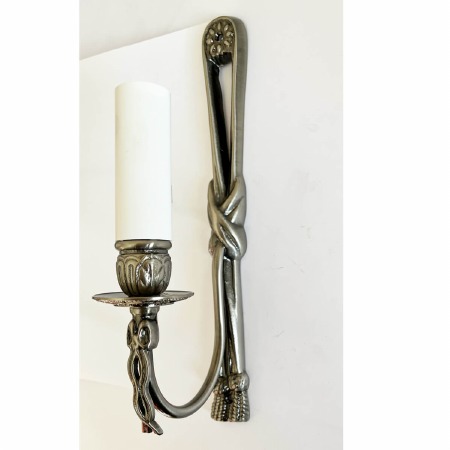 Brunel Ribbon Wall Light Antique Silver