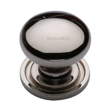 Heritage Round Cabinet Knob C2240 25 Polished Nickel