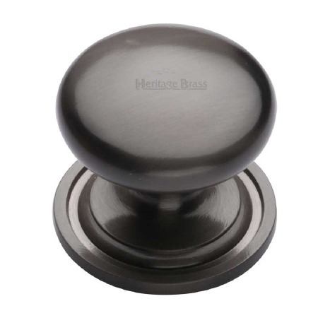 Heritage Round Cabinet Knob C2240 38 Matt Bronze
