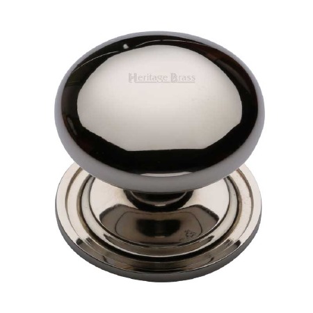 Heritage Round Cabinet Knob C2240 38 Polished Nickel