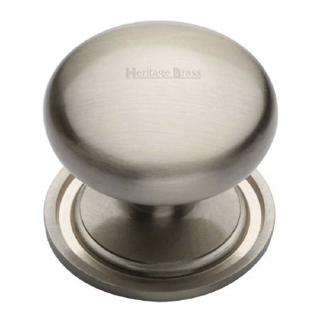Heritage Round Cabinet Knob C2240 38 Satin Nickel
