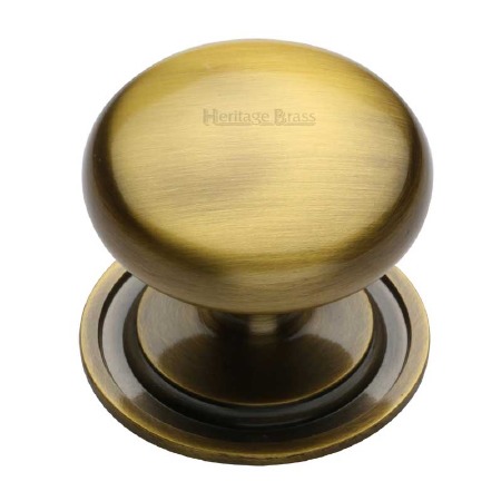 Heritage Round Cabinet Knob C2240 48 Antique Brass