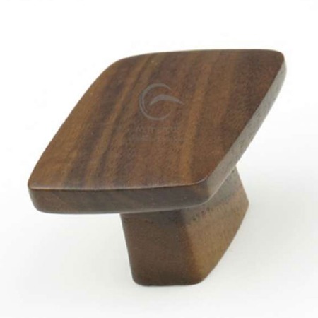 Heritage Quattro Cabinet Knob W4431 Walnut Wood
