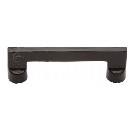 Heritage Cabinet Apollo Design Pull Handle FB345 96mm Black Iron Rustic