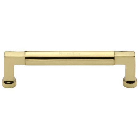 Heritage Bauhaus Cabinet Pull C0312 128mm Polished Brass