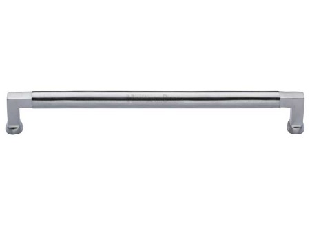Heritage Bauhaus Cabinet Pull C0312 254mm Satin Chrome