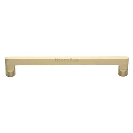 Heritage Cabinet Pull Handle C0345 203mm Satin Brass