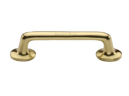 Heritage Cabinet Pull C0376 96mm Polished Brass