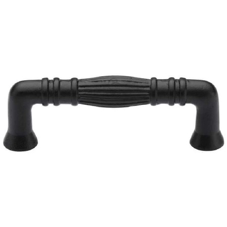 Heritage Tuscany Cabinet Pull FB340 96mm Black Iron Rustic