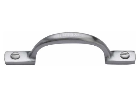 Heritage Cabinet Pull V1090 102mm Satin Chrome