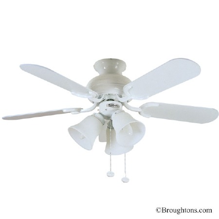 Fantasia Capri 36" Ceiling Fan with Lights White