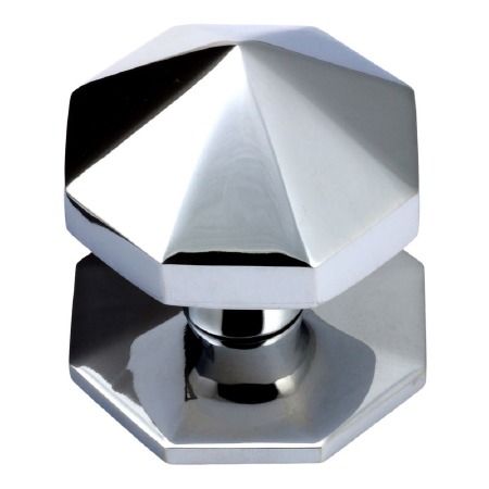 Carousel Large Centre Door Knob Polished Chrome